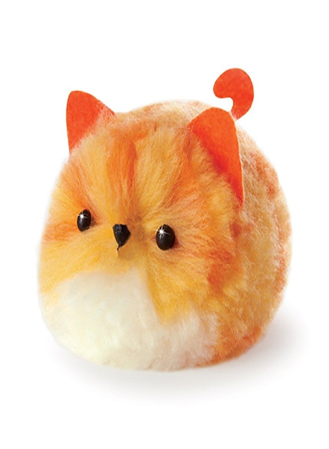 ORB The Factory Fluffables Pumpkin Arts & Crafts, Orange/White/Yellow, 5.75" x 2" x 6" - Image 3